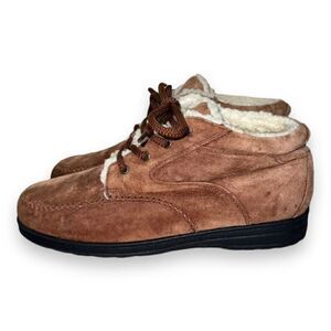Faded Glory Lydia Fleece Lined Boots Vintage Brown Suede‎ 6295020 Men's 12